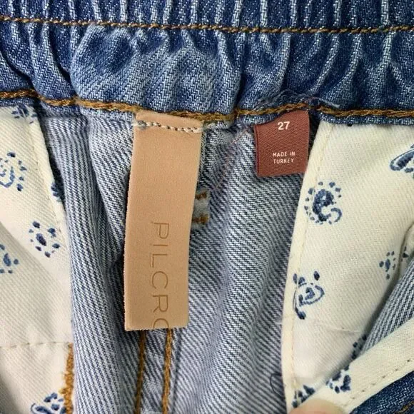 Anthropologie Pilcro Relaxed Drawstring Ankle Jeans Womens Size 27 NWT $148 - Picture 7 of 11